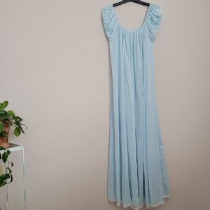 Vintage Chemise Nightgown Blue Small